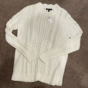 Banana republic lace knit sweater